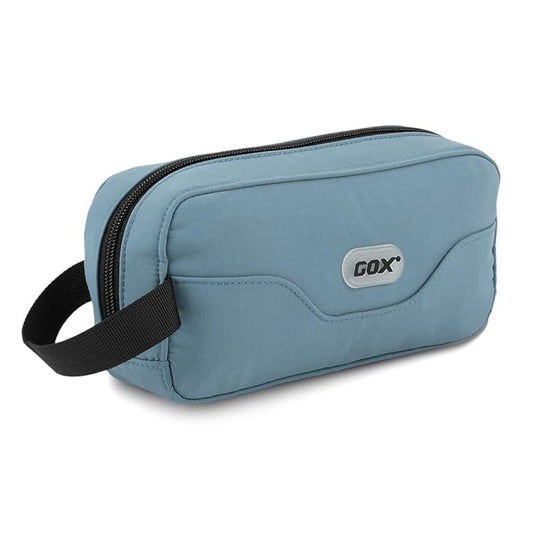 GOX Small Travel Toiletry Bag, Dopp Kit Case For Men, Multifunction Cosmetics Organizer Pouch (Haze Blue)