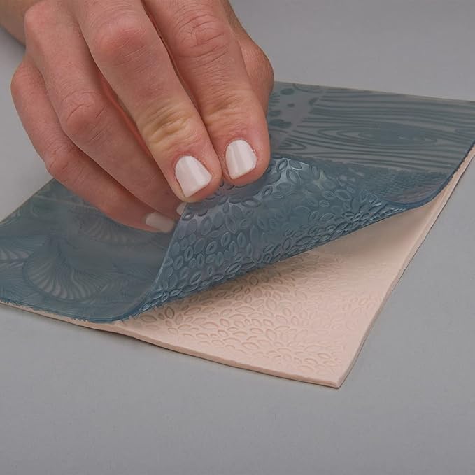 Sculpey Tools Nature Texture Sheet Set, reusable 2 piece set, Great for all types of DIY crafts, polymer clay, jewelry making and mixed media, great for all skill levels