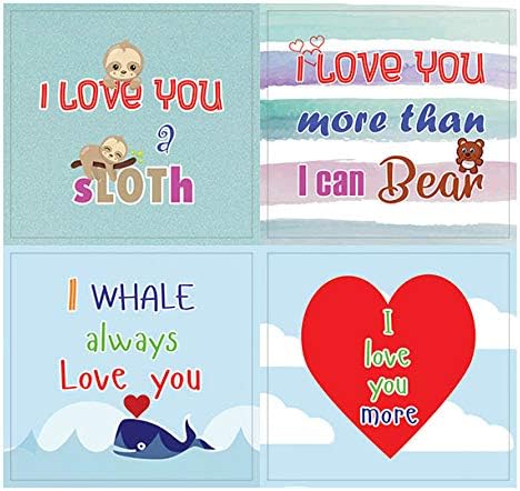 Love You 3000 Stickers (20-Sheet) – Stocking Stuffers Gift Set for Husbands Wife Dad Mom Children Son Daughter – Planner Stickers Birthday Mason Jar Party Favors Décor Decal – Stocking Stuffers Gifts