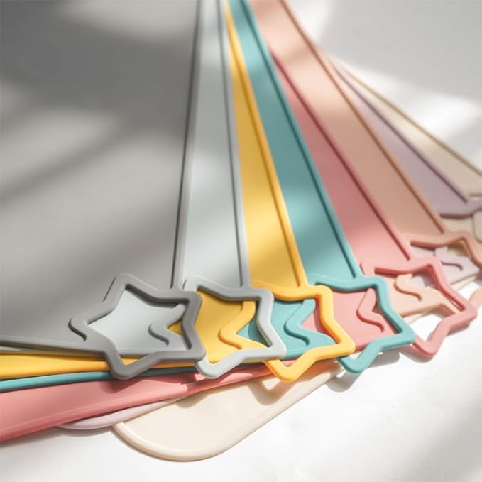 Moonkie Silicone Placemats for Baby & Kid, Stain-Proof Non-Slip Toddler Food Mats Eating Table Mat with 2 Packs