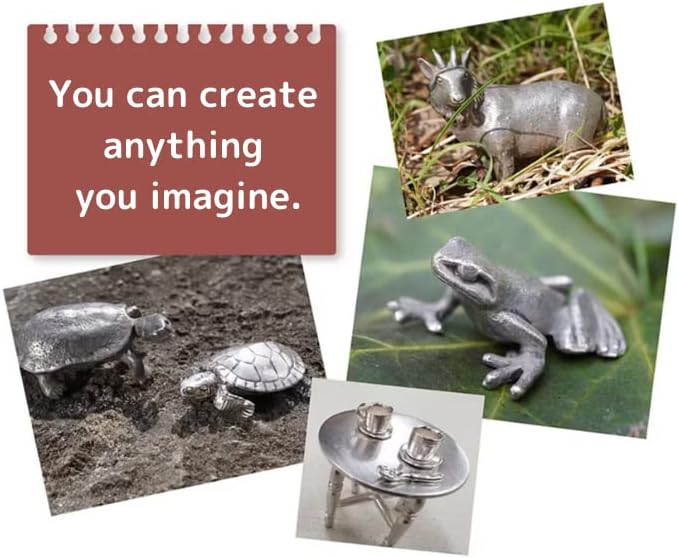 Art Silver Clay for Jewelry Making 20g A-0274 Set of 2 Including 3 Sand Papers. Clay for Rings, Necklaces and Other Accessories