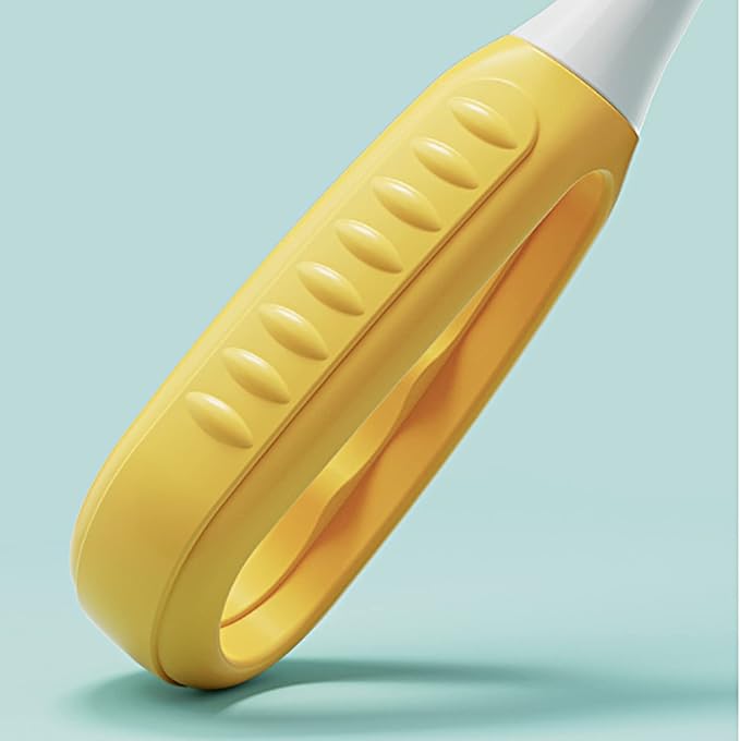 2 Pieces 3 Sided Toddler Toothbrush, Three Bristles for Kids Toothbrush, Autism Soft Bristles Toothbrush,Soft and Gentle for Complete Tooth and Gum Care (C2（Blue+Yellow） Kids)