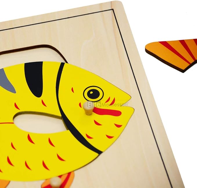Elite Montessori Fish Puzzle Preschool Learning Material