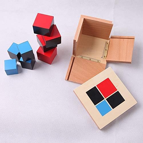 Adena Montessori Binomial Cube Montessori Sensorial Educational Toys for Kids Learning Early Educational Toys