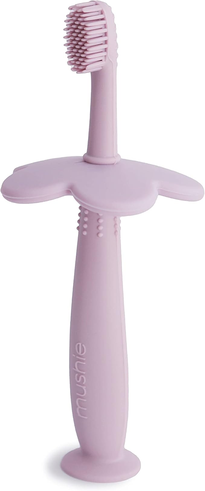 mushie Flower Toddler Training Toothbrush (Soft Lilac)