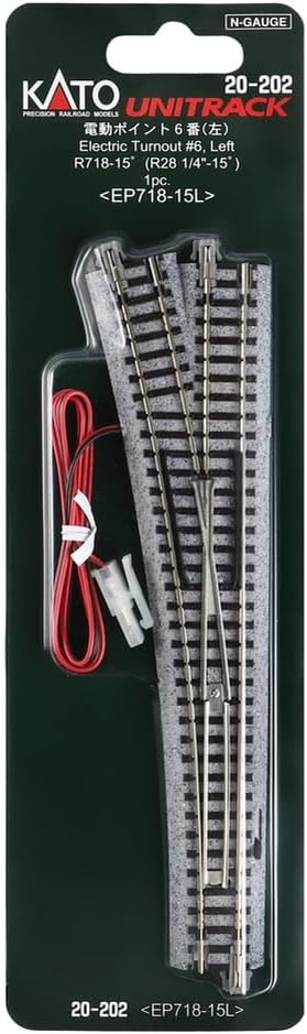 KATO N Gauge Electric Point No. 6 Left 20-202 Model Train Supplies