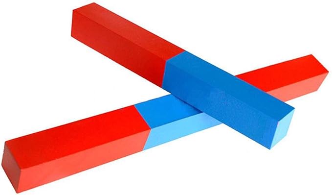 Home Version Montessori Numerical Rods Wooden Red&Blue Number Rods Montessori Math Early Learning Material Numerical Rods 1.96in to 19.68in Math Preschool Training Kids Toys