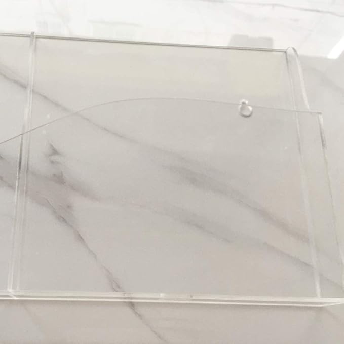 Acrylic Wall Mount Desk Organizer Storage Box for iPads Cell Phones Holder in Home Office (New 2 Grid)