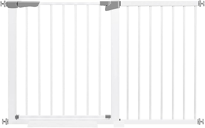 Baby Gate for Doorways Hallways, Retractable Baby Gate for Stairs, Extra Tall Child Safety Gate Extends Up to Extra Wide, Dog Gates for The House Indoor/Outdoor, Easy Fit Pet Gate, Pressure Mounted