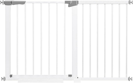 Baby Gate for Doorways Hallways, Retractable Baby Gate for Stairs, Extra Tall Child Safety Gate Extends Up to Extra Wide, Dog Gates for The House Indoor/Outdoor, Easy Fit Pet Gate, Pressure Mounted
