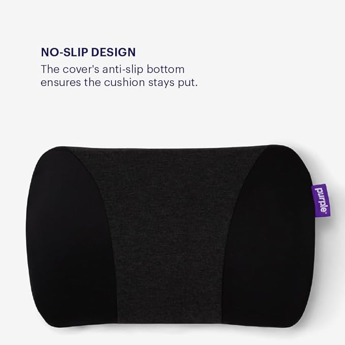 Purple Back Cushion | Pressure Reducing Grid Designed for Ultimate Comfort | Designed for Chairs, Gaming, and Travel | Made in The USA