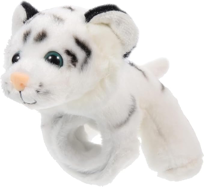 jarbins Animal Slap Bracelets Stuffed Animal Tiger Stuffed Animal Plush Slap Bracelets Bulk Kids Toys Wristband for Children Birthday Party Favors