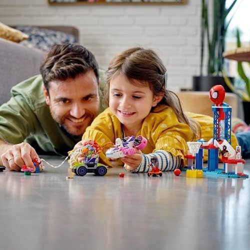 LEGO® Super Heroes Marvel Spidey and His Amazing Friends Spider-Man Webquarters Hangout 10784 Building Kit;Marvel Minifigures