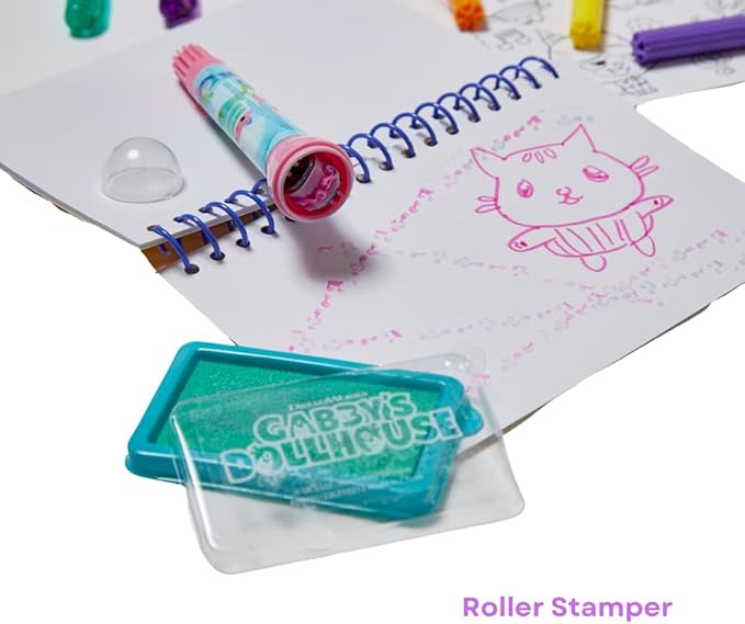 Gabby’s Dollhouse Coloring & Sticker Activity Set for Kids with Travel Carrying Case