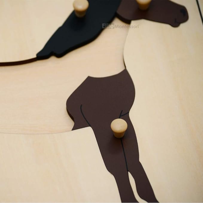 Elite Montessori Horse Puzzle Preschool Learning Material