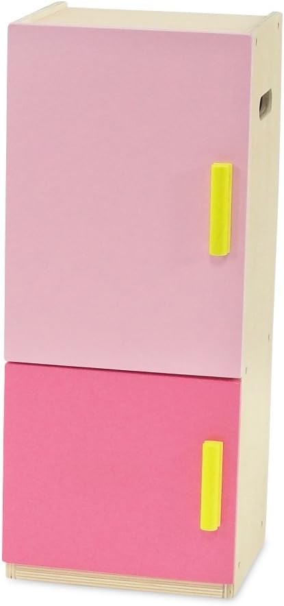 Emily Rose 18 Inch Doll Wooden Play Kitchen Refrigerator Freezer Toy Gift Set, Includes 20 Pretend Food Accessories | Doll Not Included