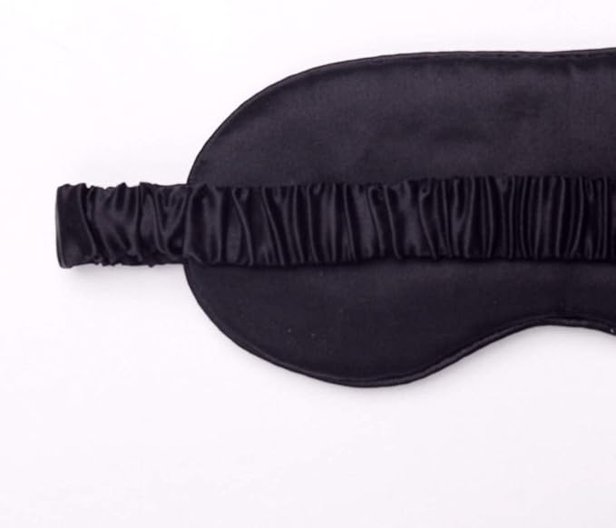 Silk Sleep Mask Light Blocking Luxury 100% Mulberry 19mm Silk Eye Mask Eye Cover Blindfold Ultra Soft Light & Comfy Anti Aging Skin Care with Travel Bag Gift Package