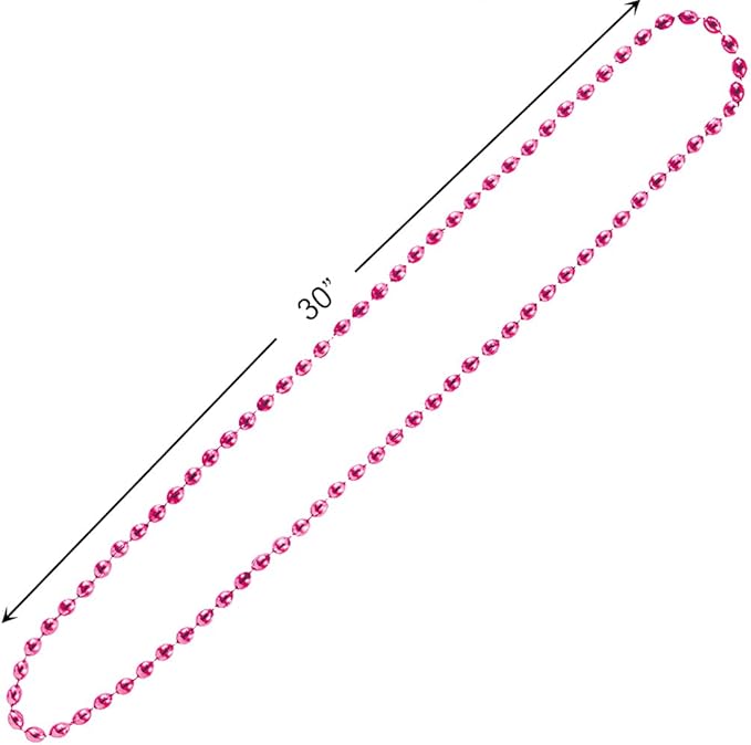 Let's Party Bead Necklace - Pink, Party Accessory