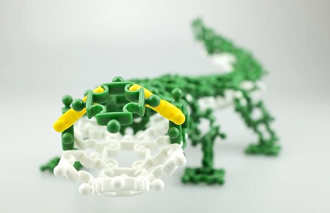 Pond (90 pcs) Eco-Friendly 4D Educational Building Toy for Creative Kids | Snake, Frog, Gecko, Turtle | Portable | Hours of Fun | Party Activity | Nature Science for Boys & Girls