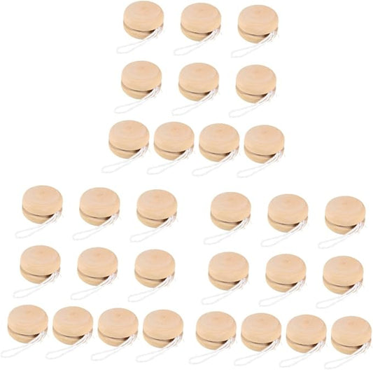 30 pcs Control Responsive Beginners Art Bearing Prizes Blank Xmas Boys and Favors Funny Children Birthday Stuffers Wood Wooden Craft Hand Party Bag Adults Unfinished