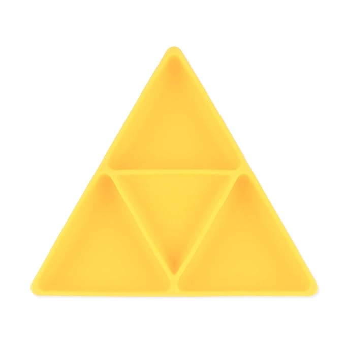 Bumkins Toddler and Baby Suction Plate, Silicone Grip Dish, Babies and Kids, Baby Led Weaning, Children Feeding Supplies, Non Skid Sticky Bottom, Platinum Silicone, Ages 6 Months Up, Nintendo Zelda