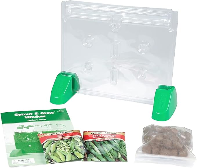 Educational Insights Sprout & Grow Window Plant Growing Kit, Science Kit for Homeschool & Classrooms, Ages 5+