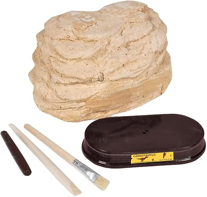 ArtCreativity Dinosaur Excavation Kit for Kids, Carnotaurus Skull Excavating Set with Fossil Digging Tools and Stand, Fun Science Activity Toy, Educational Dinosaur Gift for Boys and Girls