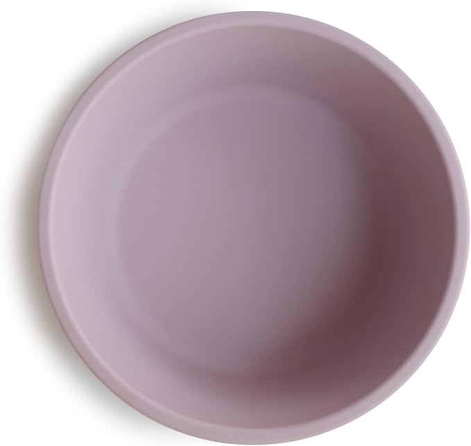 mushie Silicone Suction Bowl | BPA-Free Non-Slip Design (Soft Lilac)