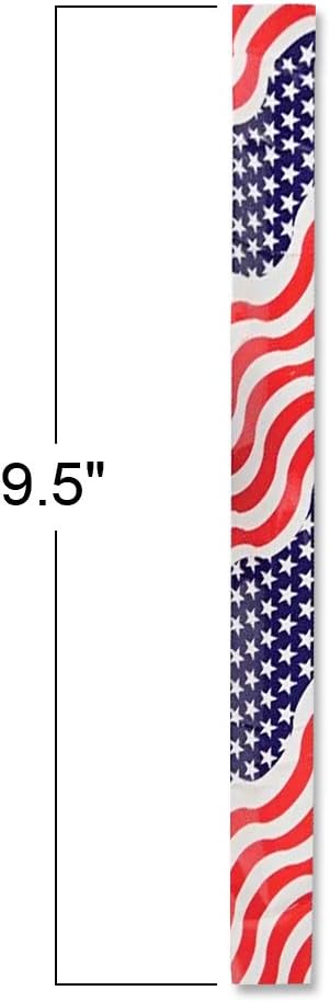 ArtCreativity Patriotic Slap Bracelets for Kids, Set of 12, Stars and Stripes Slap Wrist Bands, July 4th Party Favors for Kids, Red, White, and Blue Accessories for Memorial and Veterans Day