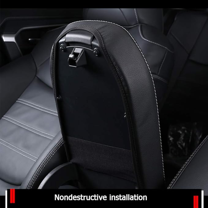 XITER Car Armrest Cover Saver, 1 Pc Center Console Pad Fit for Toyota RAV4 2019-2025, Central Console Armrest Box Protector Interior Accessories (Black carbon fibre)