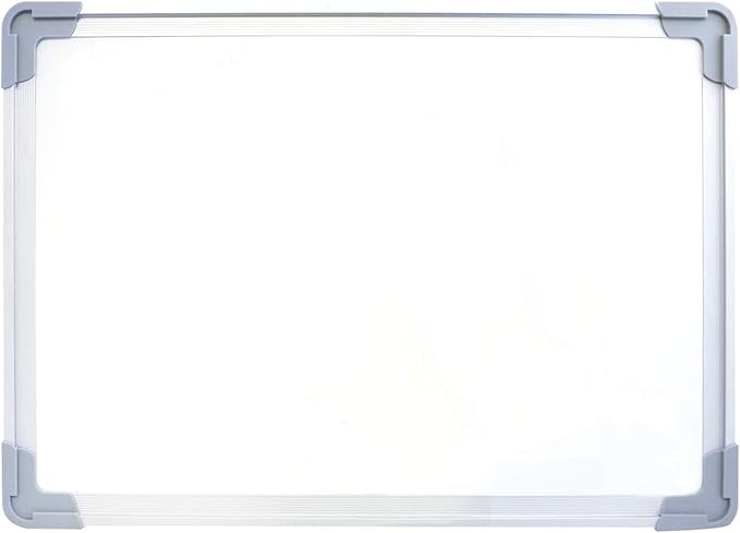 Flipside Products 18” x 12” Magnetic Double-Sided Desktop Easel, Bright White Dry Erase Easel for Office, Home, and Classroom, Aluminum Frame, Magnets and Dry Erase Marker w/Magnetic Eraser Cap