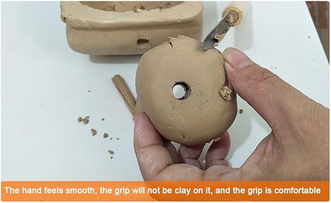 BQLZR Softer Pumpkins Skin Holes Tool Pumpkin Lantern Making Pumpkin Carving Kit Halloween Sculpting Tool for Fall Lanterns Pottery Clay Hole Ceramic Making Tool Pottery Hole Tool Pack of 4