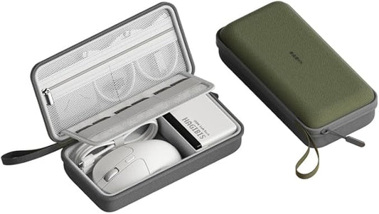 Hagibis Electronics Organizer Travel Case Cable Organizer Bag Pouch Portable Waterproof Carry Case for Cable, Charger,Power Bank, SD Card, Mouse, USB Flash Disk (DPB02 Green)