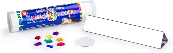 Hygloss Products Kaleidoscope Kit For Kids - Make Your Own Kaleidoscopes - 6-3/4 x 1-3/8 Inches, 12 Pack