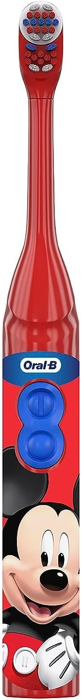 Oral-B Kid's Battery Toothbrush Featuring Disney's Mickey Mouse, Soft Bristles, for Kids 3+
