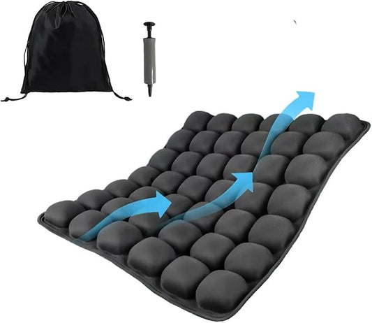 Inflatable Travel seat Cushion, Comfortable Airplane seat Cushion for Long Flights, Travel Cushion for Airplane, Office Chairs,Car and Wheelchair.Portable and Ergonomically Designed Cushion.
