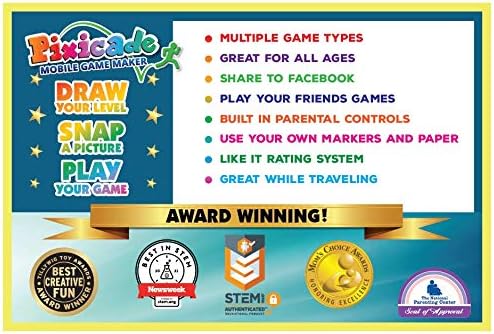 Transform Creative Drawings to Animated Playable Kids Games On Your Mobile Device - Build Your Own Video Game - Gifts for 10 Year Old Girl, Boys - Award Winning STEM Toys for Ages 6-12+