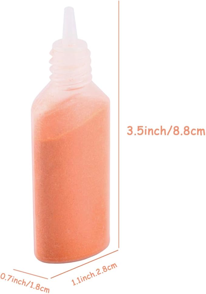 Fottaqqan 12 Pcs Art Sand,Colored Sand Kit,DIY Arts & Crafts Sand for Kids,Fine Sand for Wedding Decor,Painting,Children