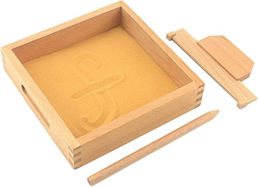 Baby Toy Montessori Language Toy Sand Tray Writing Abilty Yellow Sand Preschool Kindergarten Training Learning Toys for Children