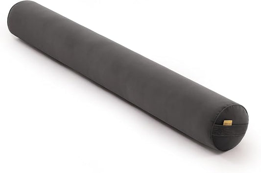 Long Pillow for Bed – Round Bolster Pillow for Adults, Body Pillow for Sleeping, Ergonomic Support,59 x 7.87 Inches,Steel Gray