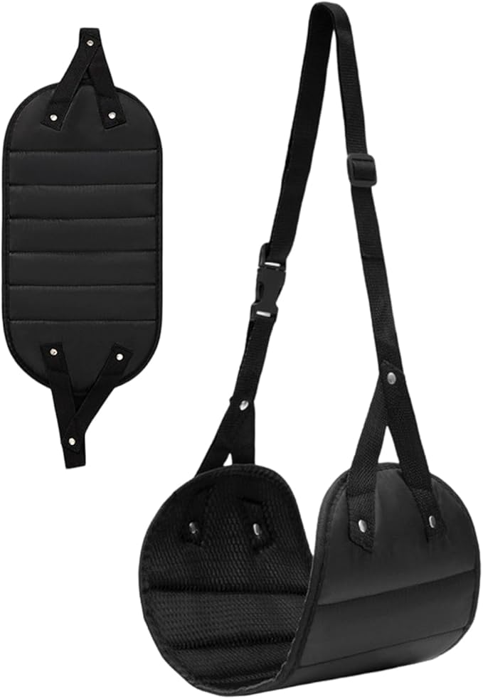 Airplane Foot Hammock - Oxford Cloth Flights Foot Rest | Slip Resistant Leg Rest for Travel, Space Saving Design Leg Sling for Airplane Travel Camping Car Bus Business Trip Office