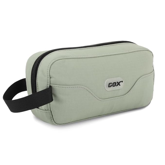 GOX Small Travel Toiletry Bag, Dopp Kit Case For Men, Multifunction Cosmetics Organizer Pouch (Mint Green)