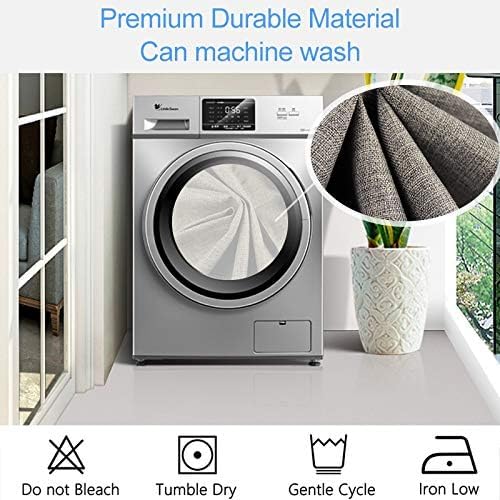 Sofa Armrest Organizer Couch Storage, TV Remote Holder for Armchair with 6 Pockets Hanging Remote Control Holder, Thick Armchair Caddy Magazine, Books, Cell Phone, iPad, 19 x 35 Inches, Beige