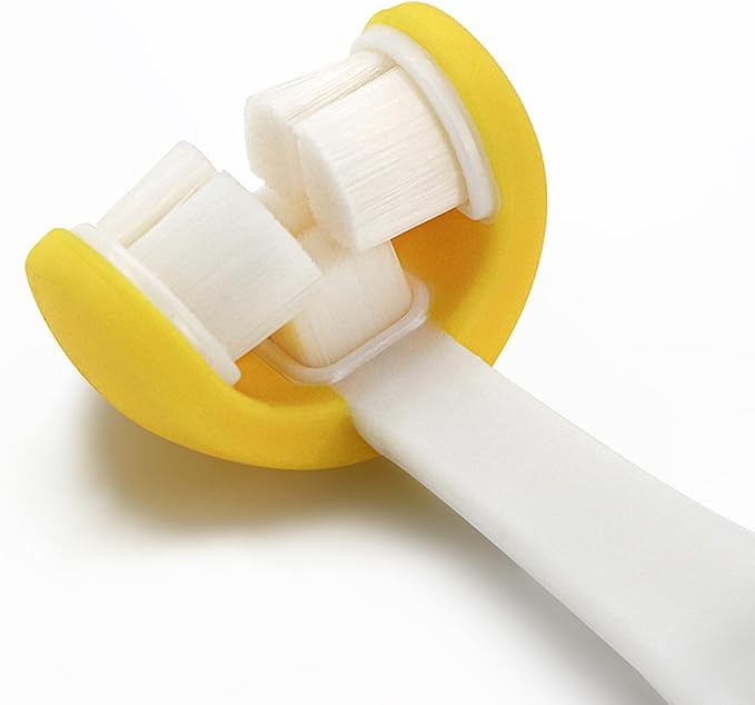 2 Pcs 3 Sides Toddler Toothbrush, Soft Bristle for Kids, Sensitive Gums Oral Care, 2 Years and Above