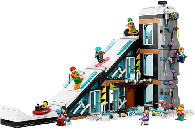 LEGO City Snow Sports Center 60366 Toy Blocks, Present, Town Making, Boys, Girls, 7 Years Old and Up