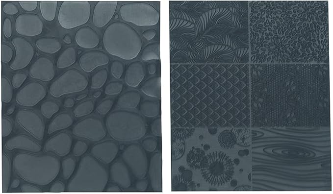 Sculpey Tools Nature Texture Sheet Set, reusable 2 piece set, Great for all types of DIY crafts, polymer clay, jewelry making and mixed media, great for all skill levels