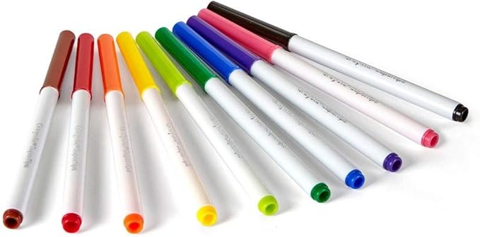 Crayola, 588610, Washable Super Tips Markers, Broad/Fine Bullet Tip, Assorted Colors, 10/Set, Sold As 3 Sets