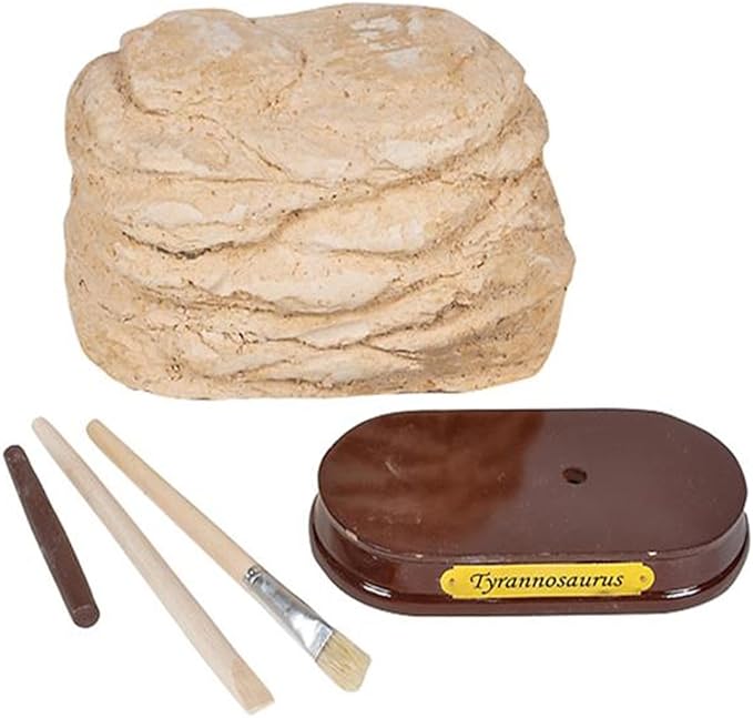 ArtCreativity Dinosaur Excavation Kit for Kids, 5.5” T-Rex Dino Skull Excavating Set with Fossil Digging Tools and Stand, Fun Science Activity Toy, Holiday/Birthday Gift for Boys, Girls, Adults