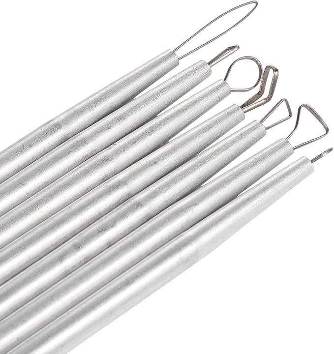 Ceramic Pottery & Clay Ribbon Sculpting Tool Kit (Set of 7)