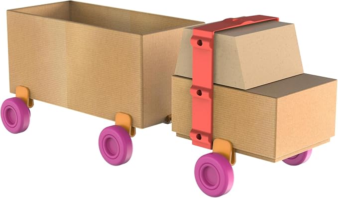 Oddy Arts & Crafts Creative Vehicle Building Kit - Eco-Friendly STEM Toy Set for Kids 4+